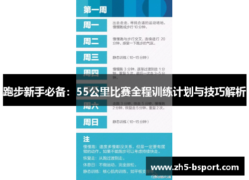 跑步新手必备：55公里比赛全程训练计划与技巧解析