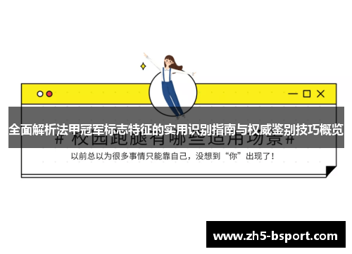 全面解析法甲冠军标志特征的实用识别指南与权威鉴别技巧概览 全面解析法甲冠军标志特征的实用识别指南与权威鉴别技巧概览